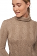  kaschmir pullover damen rollkragen natural blabla natural brown 3xl