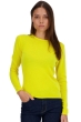 Cashmere kaschmir pullover damen rundhalsausschnitt line jaune citric l