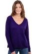 Cashmere kaschmir pullover damen v ausschnitt flavie deep purple 3xl