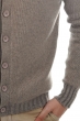 Cashmere kaschmir pullover herren dicke jo natural brown graubraun meliert xs