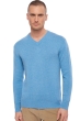Cashmere kaschmir pullover herren hippolyte 4f azurblau meliert 2xl