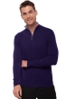 Cashmere kaschmir pullover herren polo henri deep purple lilas 3xl
