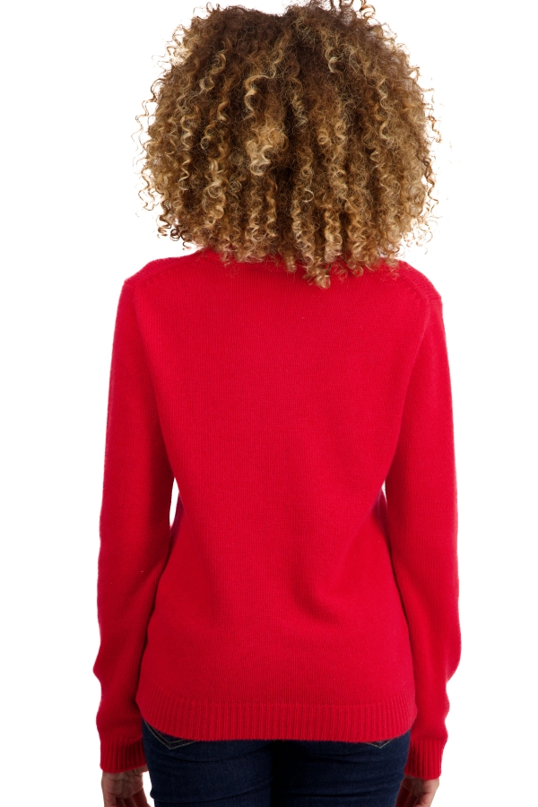 Cashmere kaschmir pullover damen rundhalsausschnitt tyrol rouge 2xl