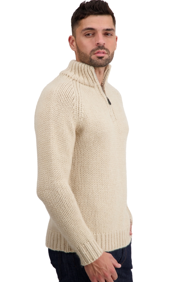 Cashmere kaschmir pullover herren polo tripoli natural winter dawn natural beige 2xl