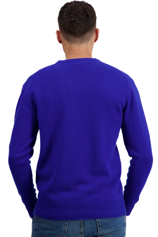 Cashmere kaschmir pullover herren v ausschnitt hippolyte 4f bleu regata m