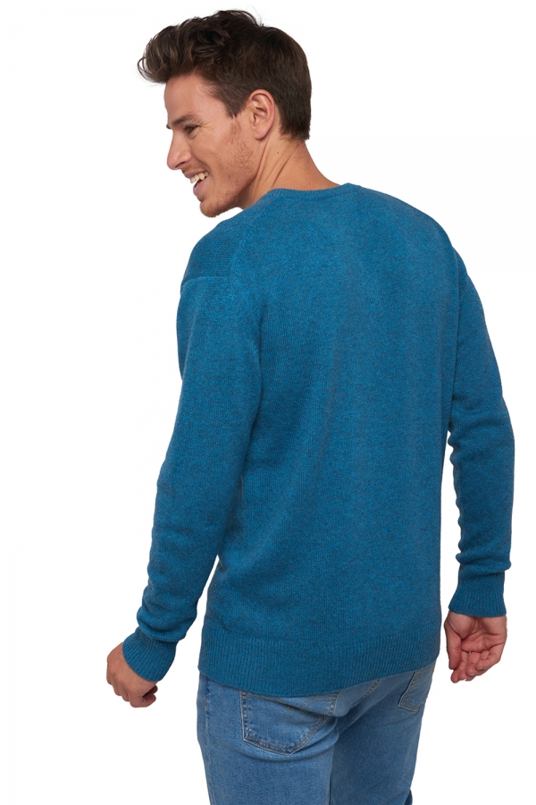 Cashmere kaschmir pullover herren v ausschnitt hippolyte 4f manor blue 4xl
