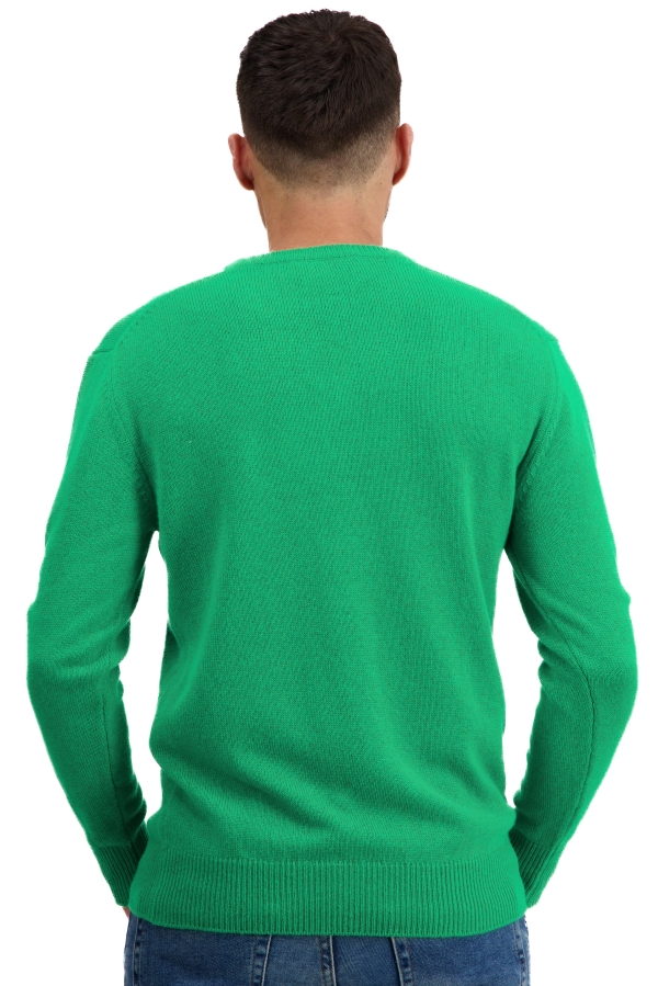 Cashmere kaschmir pullover herren v ausschnitt hippolyte 4f new green m