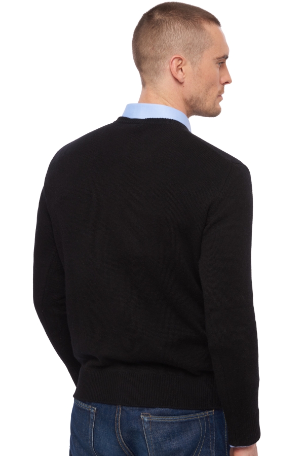 Cashmere kaschmir pullover herren v ausschnitt hippolyte 4f schwarz xs