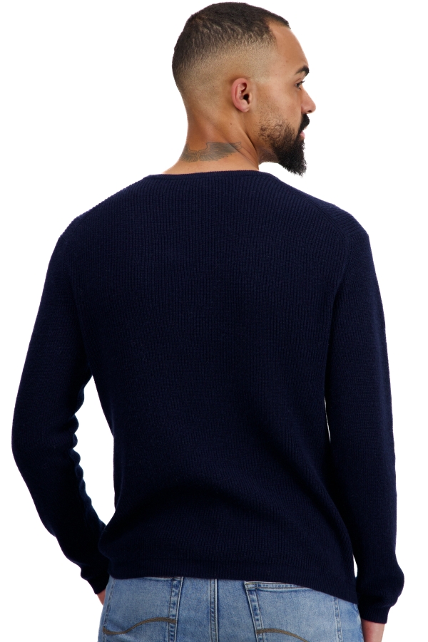 Cashmere kaschmir pullover herren v ausschnitt tyme nachtblau 2xl