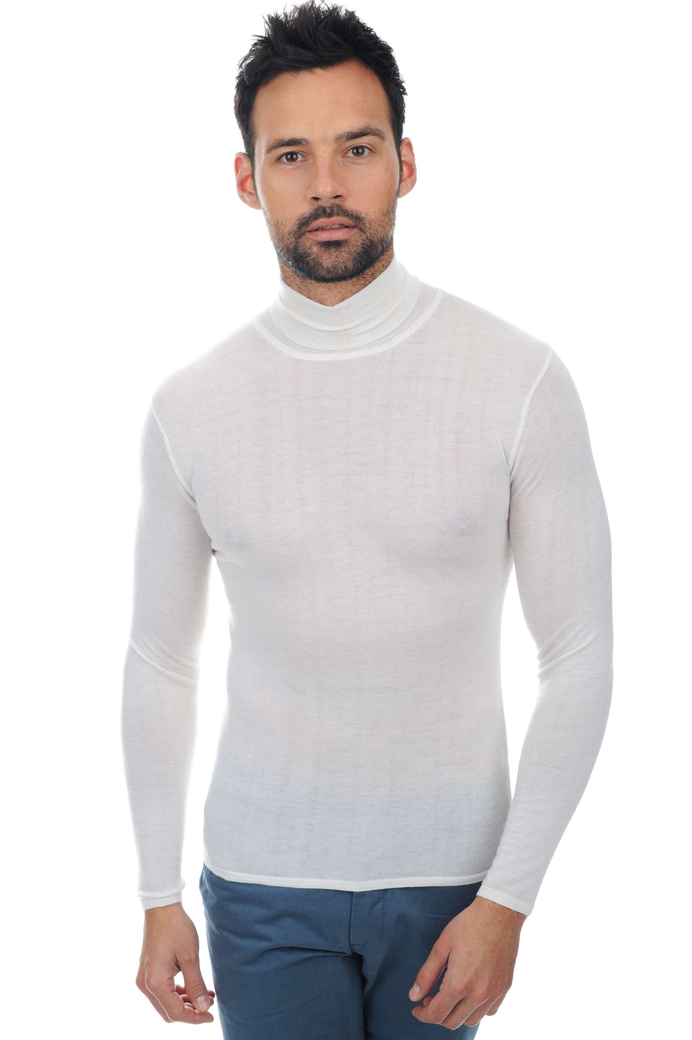 Cashmere Duvet kaschmir pullover herren rollkragen bixente off white 2xl