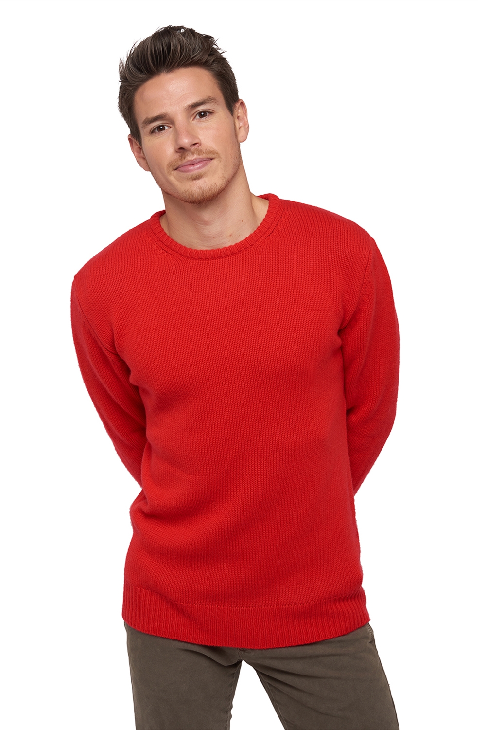 Cashmere kaschmir pullover herren dicke bilal rouge 4xl
