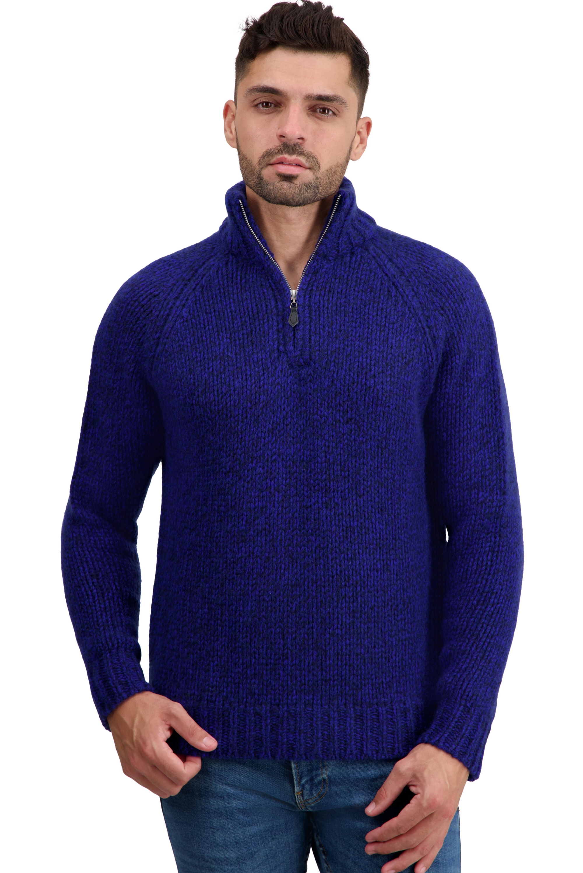 Cashmere kaschmir pullover herren polo tripoli nachtblau bleu regata 2xl