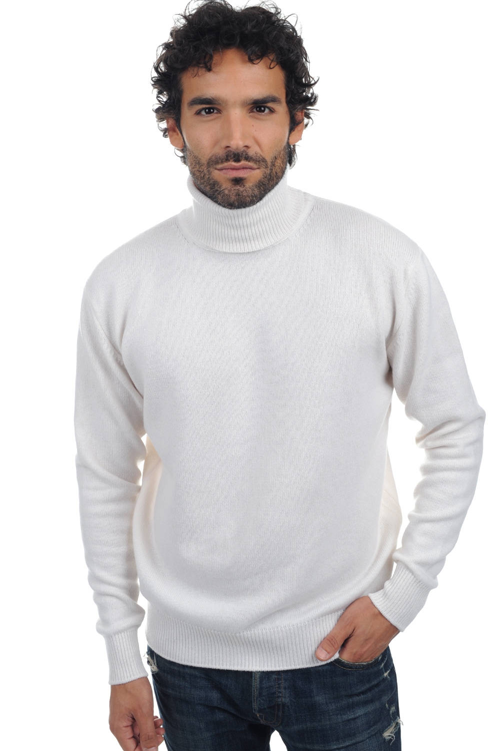 Cashmere kaschmir pullover herren rollkragen edgar 4f off white 3xl