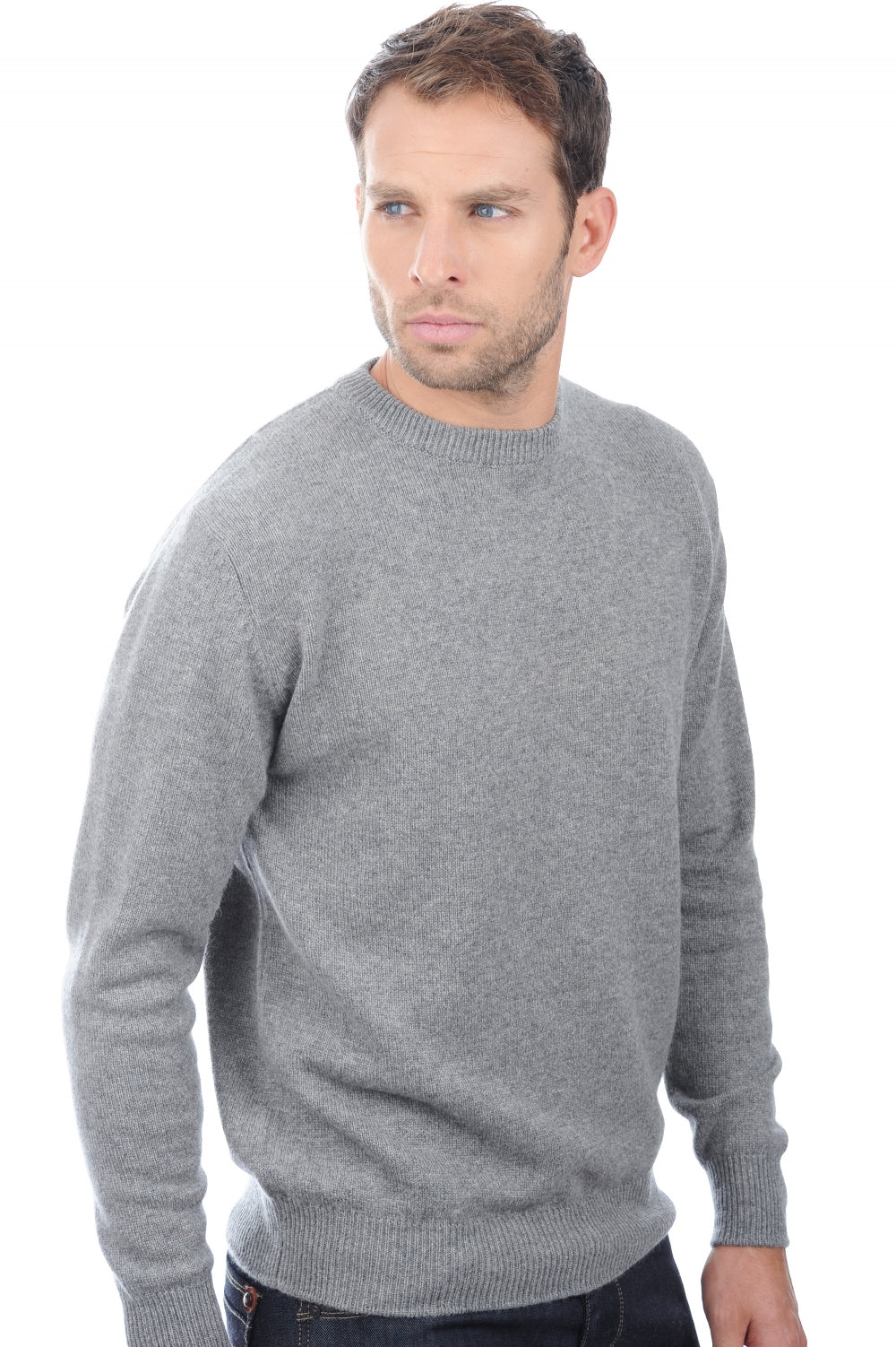 Nestor Kaschmirpullover Herren - Grau chiné - Mahogany