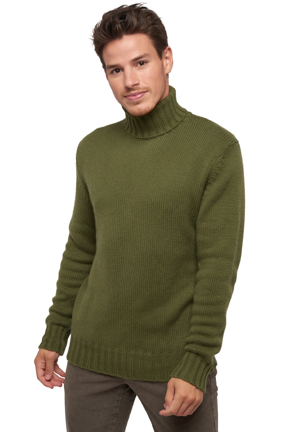 Achille aus Kaschmir für Herren - khaki - Mahogany