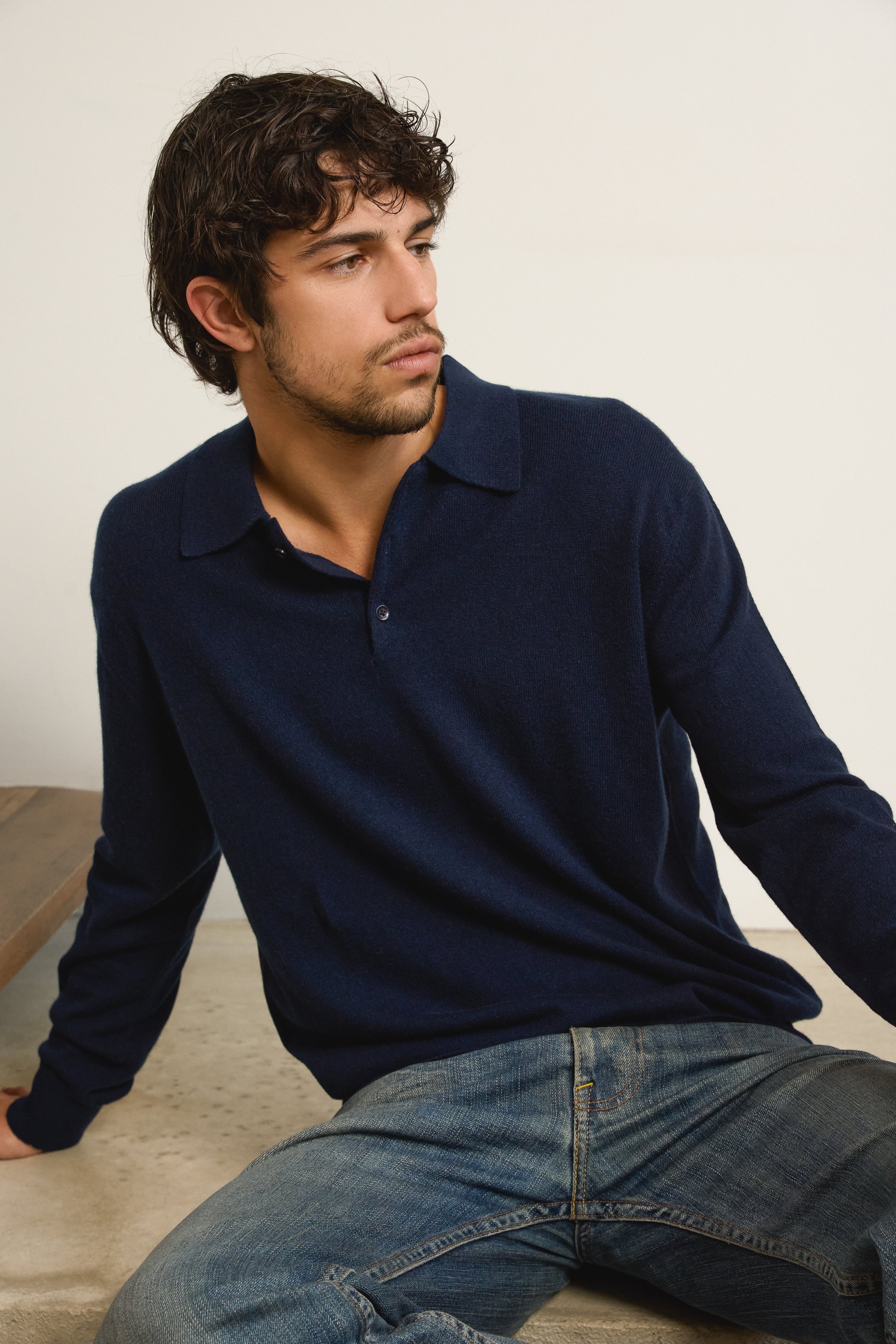 Alexandre aus Kaschmir für Herren - Dunkelmarineblau - Mahogany