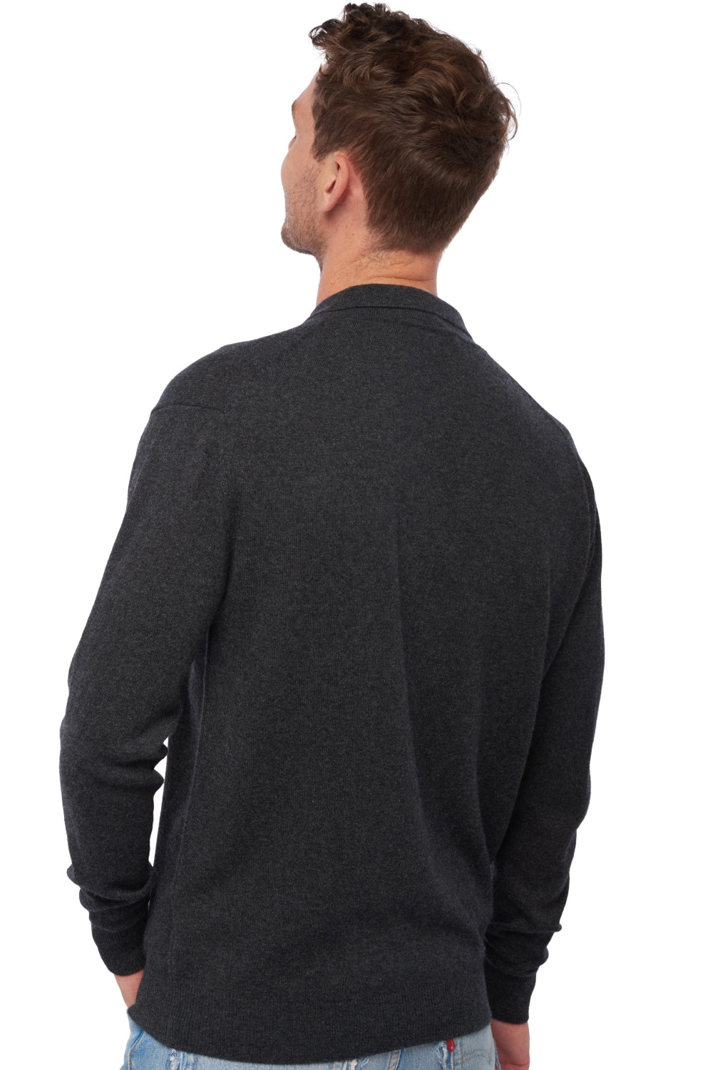 Alexandre en cachemire homme - Vue 2 - anthracite chiné - Mahogany