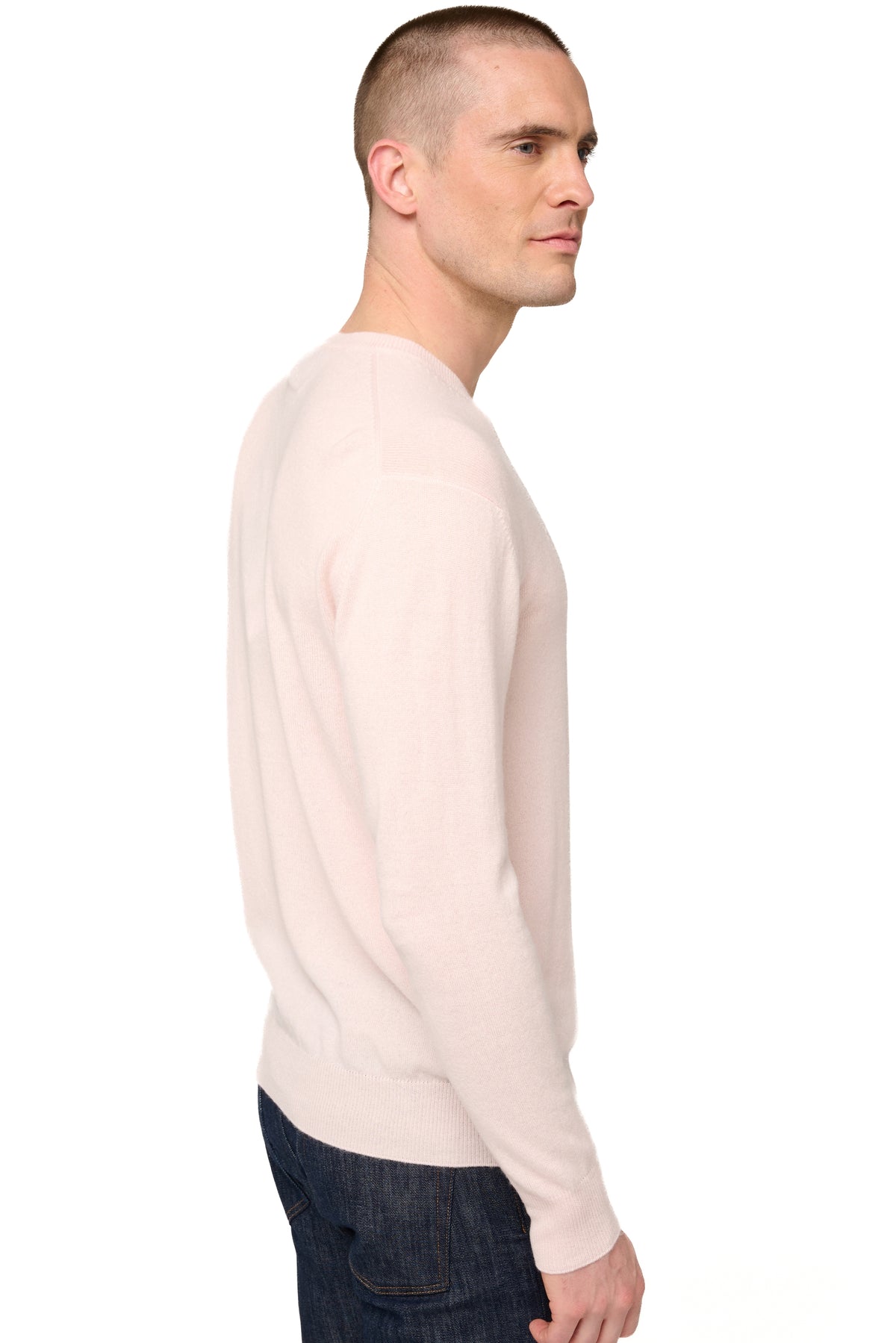 Hippolyte en cachemire homme - Vue 3 - rose pâle - Mahogany
