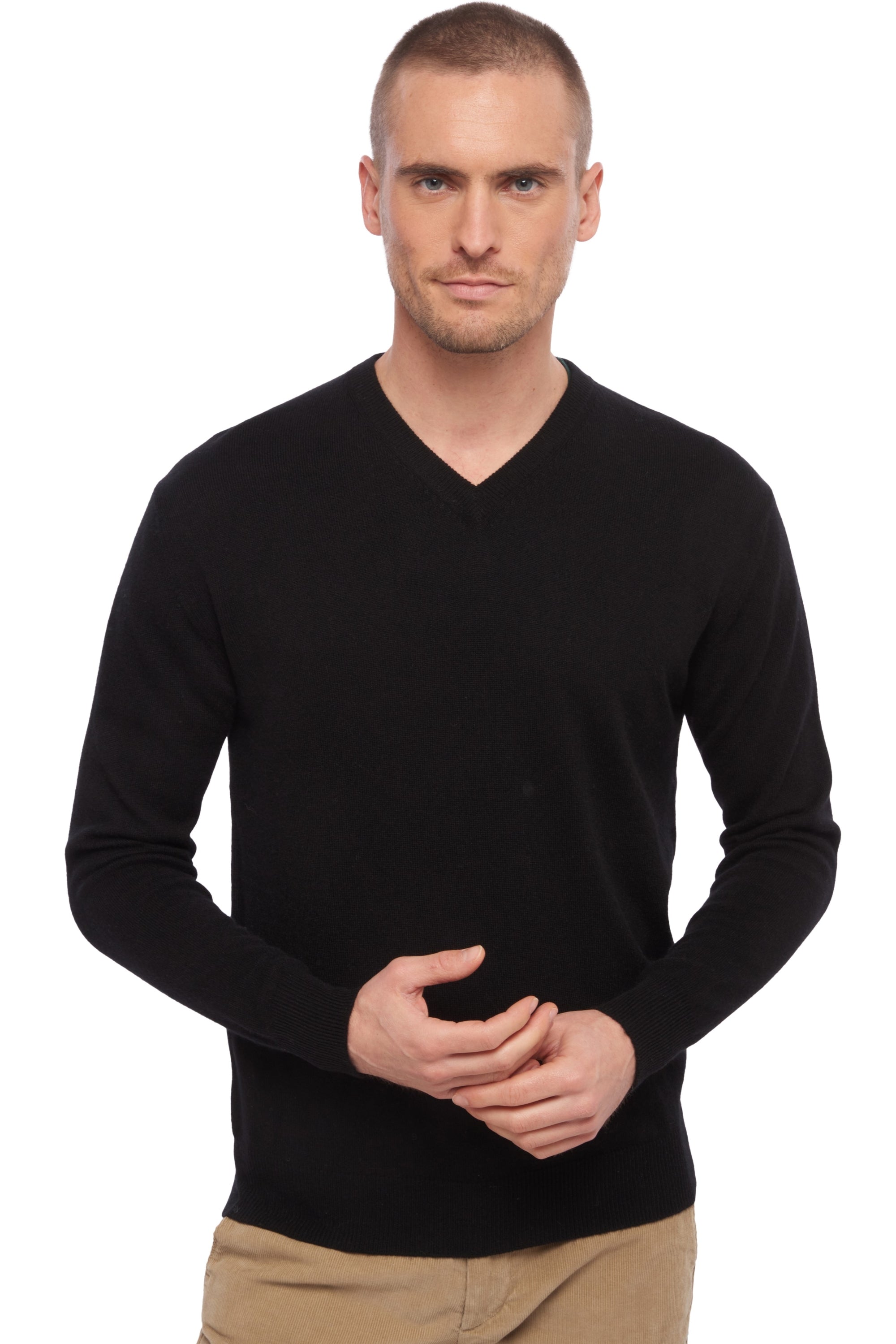 Hippolyte Kaschmirpullover Herren - schwarz - Mahogany