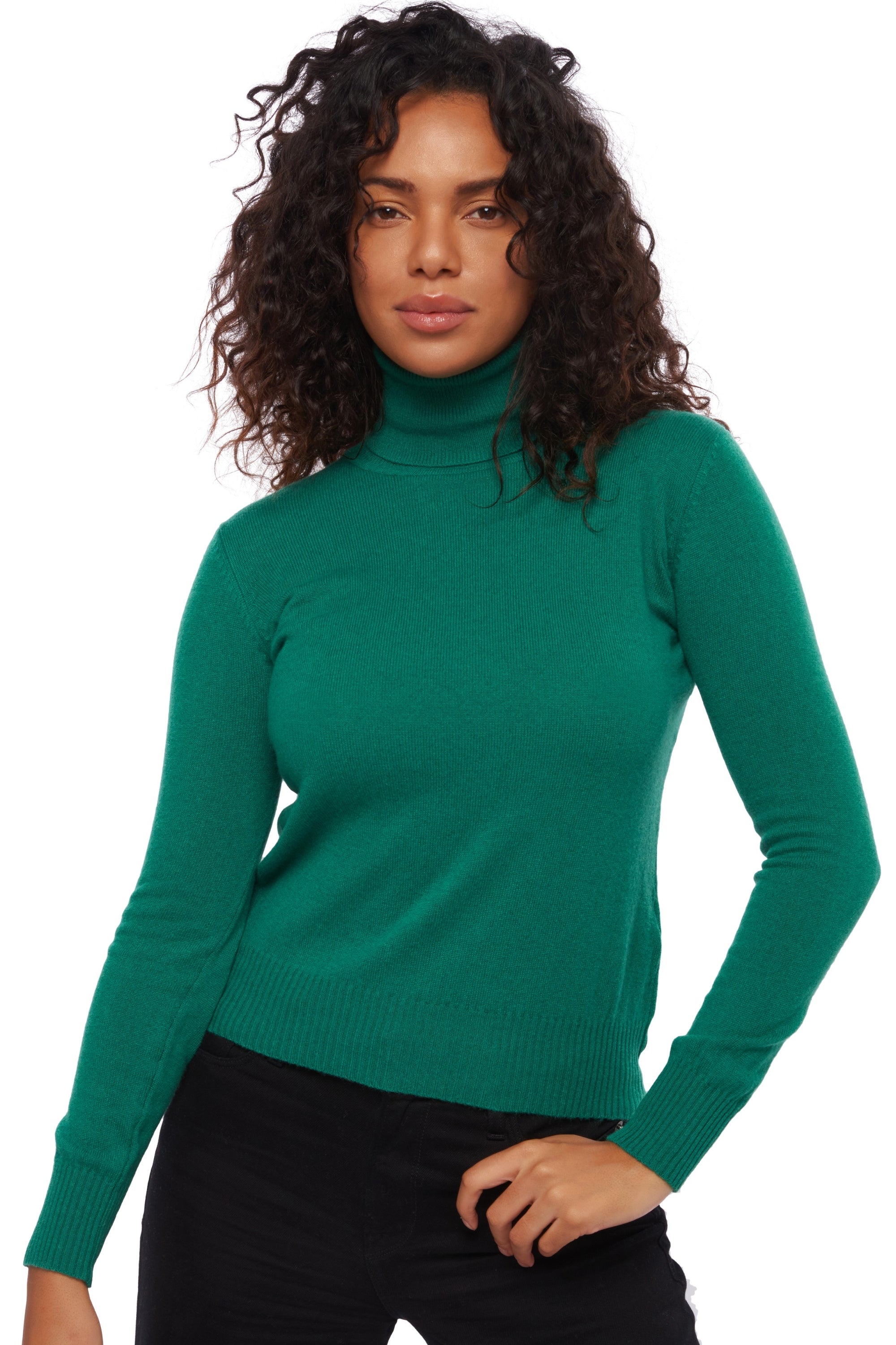 Lili aus Kaschmir für Damen - englischgrün - Mahogany