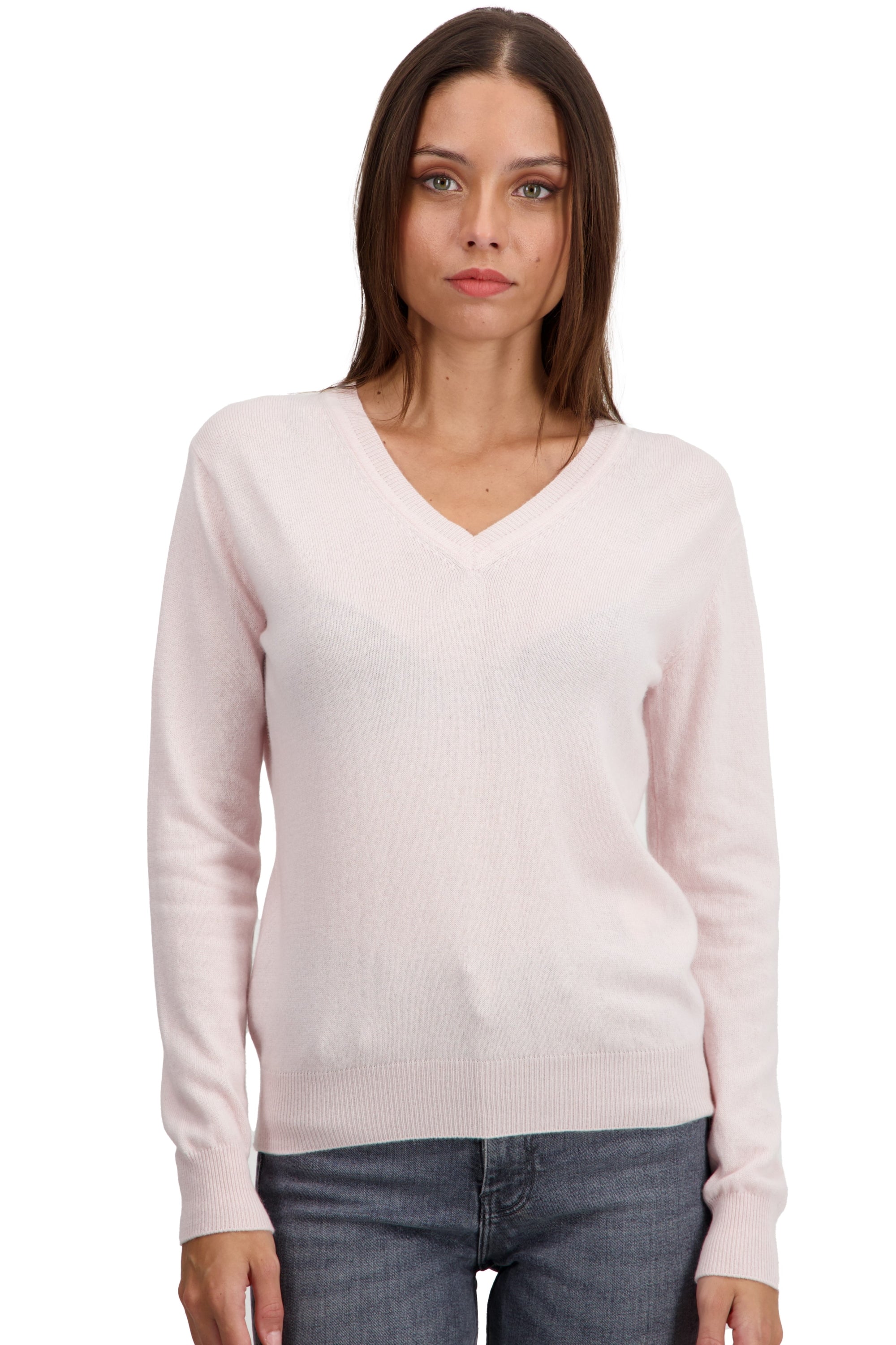 Faustine aus Kaschmir für Damen - blassrosa - Mahogany