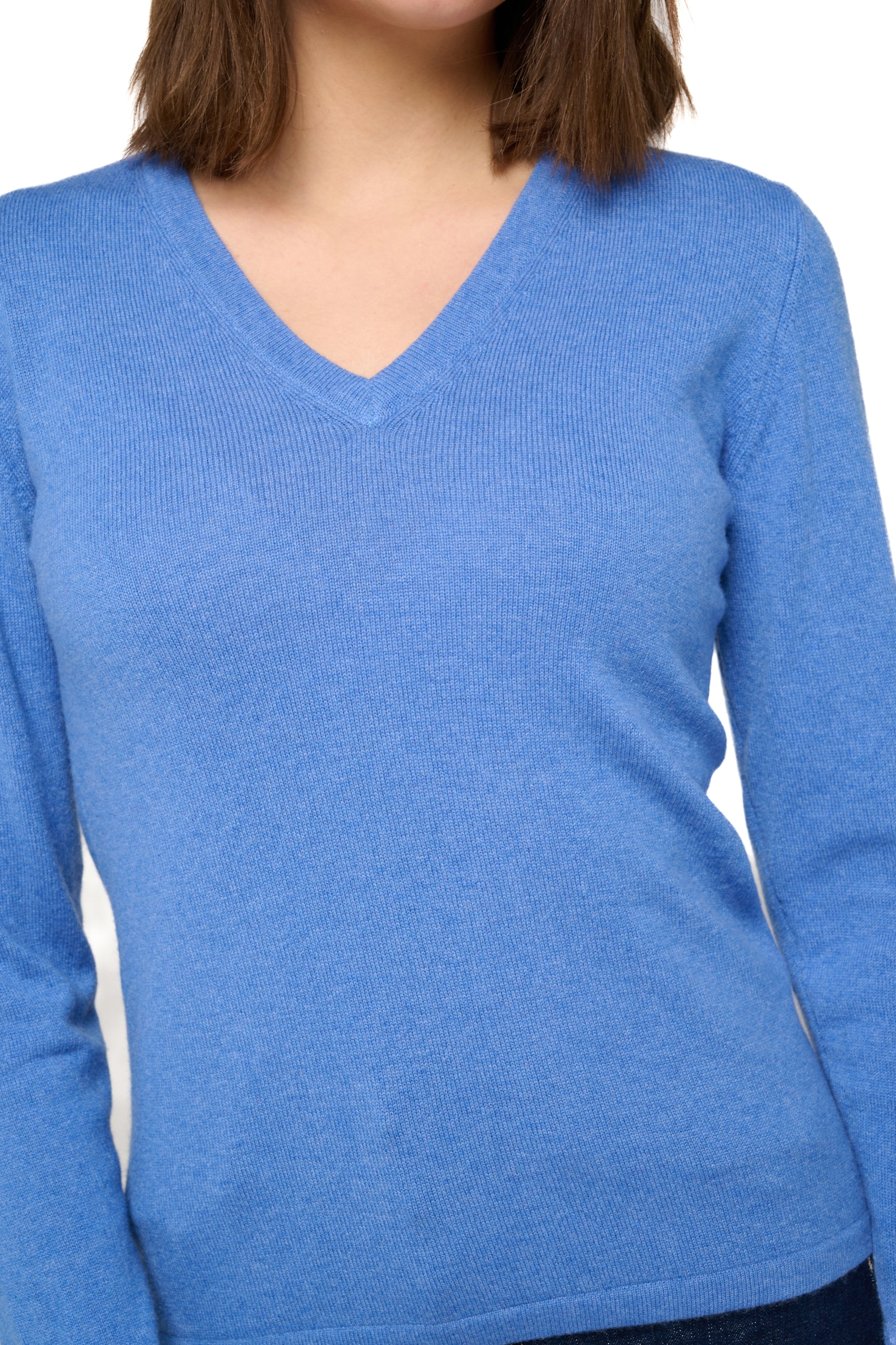 Emma aus Kaschmir Damen - Ansicht 2 - bleu chiné - Mahogany