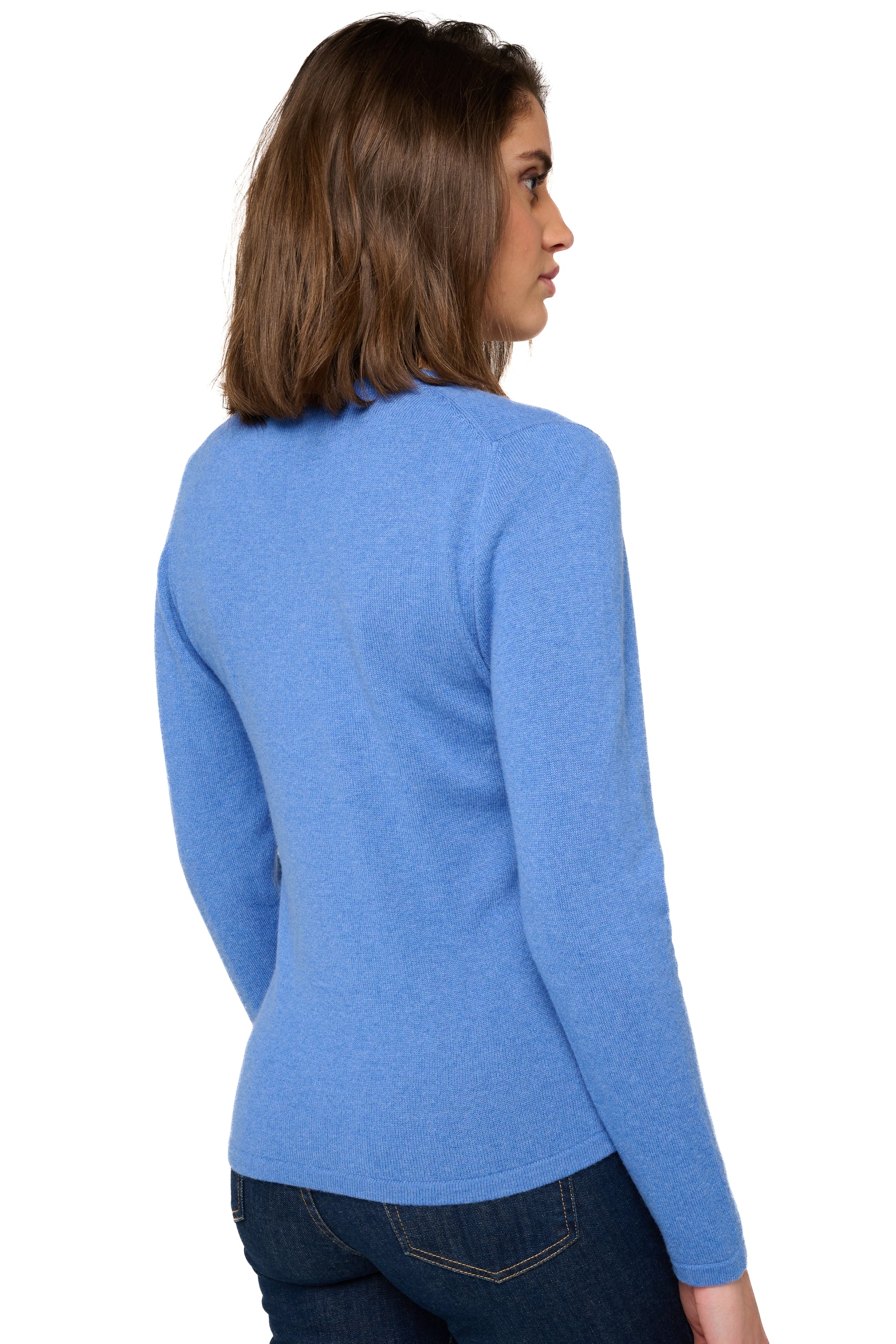 Emma aus Kaschmir Damen - Ansicht 3 - bleu chiné - Mahogany