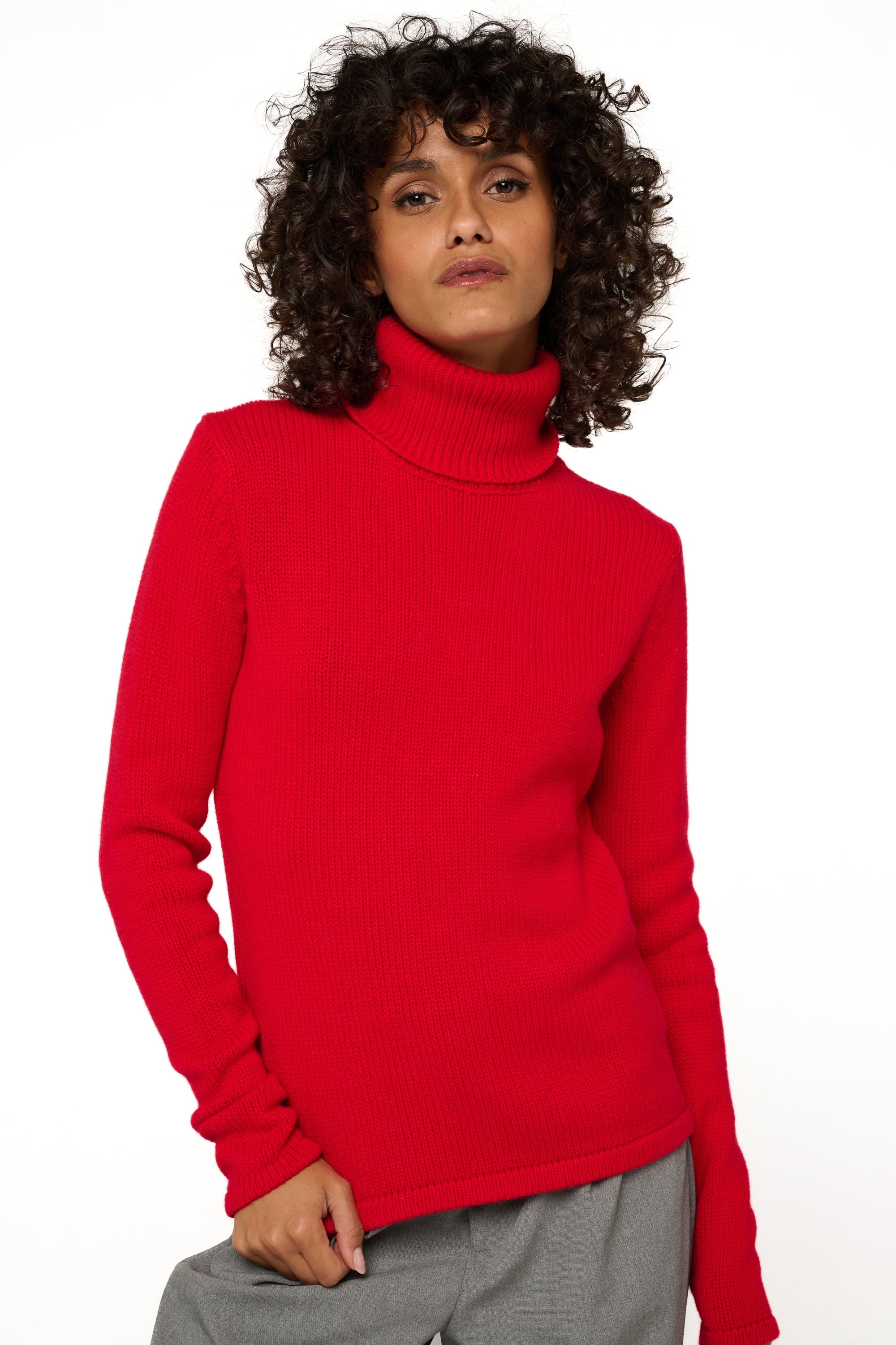 Carla aus Kaschmir für Damen - rouge velours - Mahogany