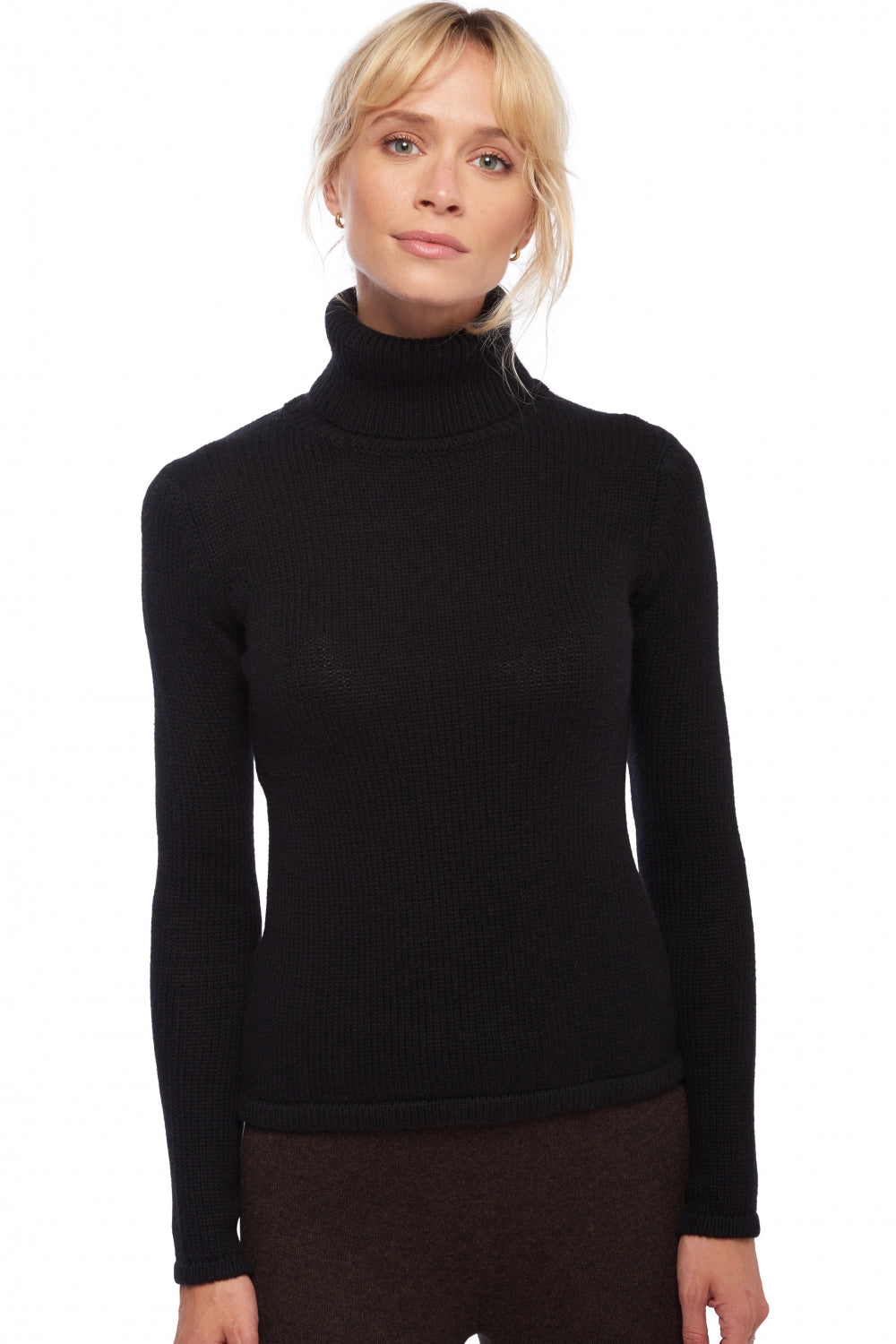 Carla aus Kaschmir für Damen - noir - Mahogany