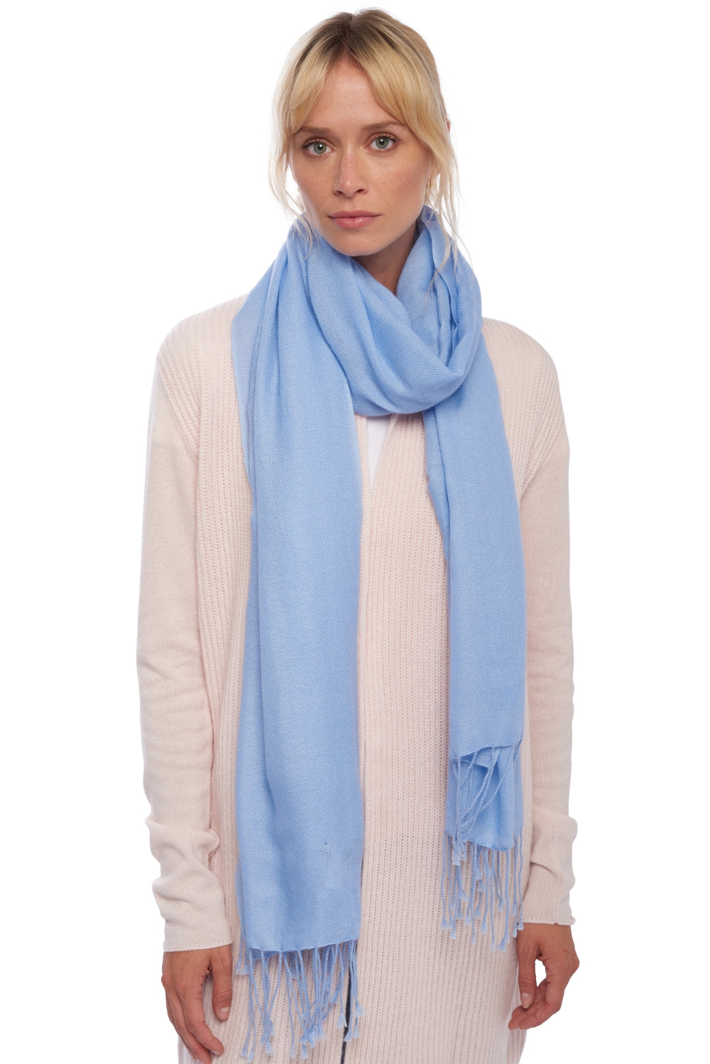 Diamant Kaschmir Unisex - himmelblau - Mahogany