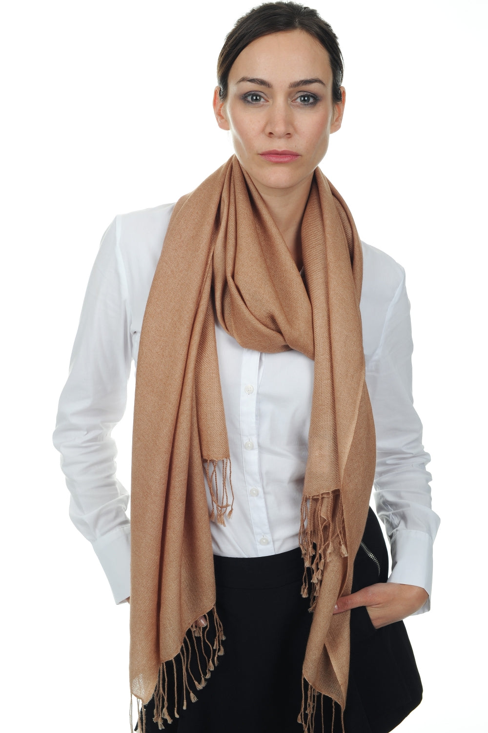 Diamant Kaschmir Unisex - kräftiges Rosé-Beige - Mahogany