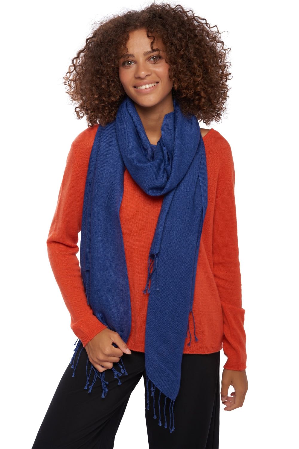 Diamant Kaschmir Unisex - bleu mâle - Mahogany