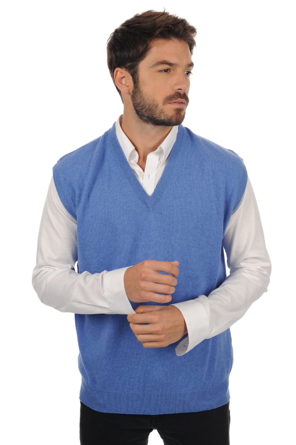 Balthazar aus Kaschmir für Herren - bleu chiné - Mahogany