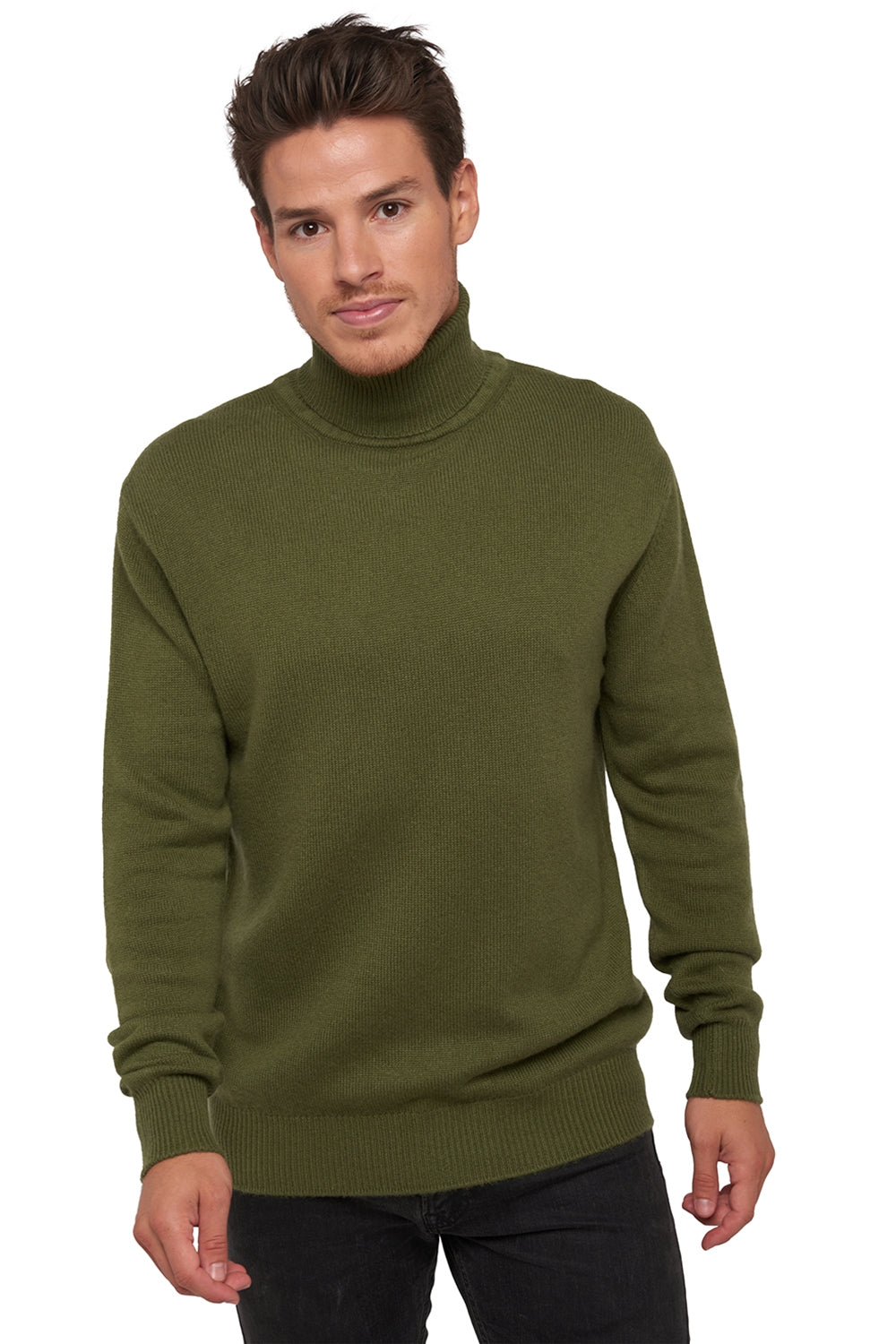 Edgar 4F aus Kaschmir für Herren - Khaki - Mahogany
