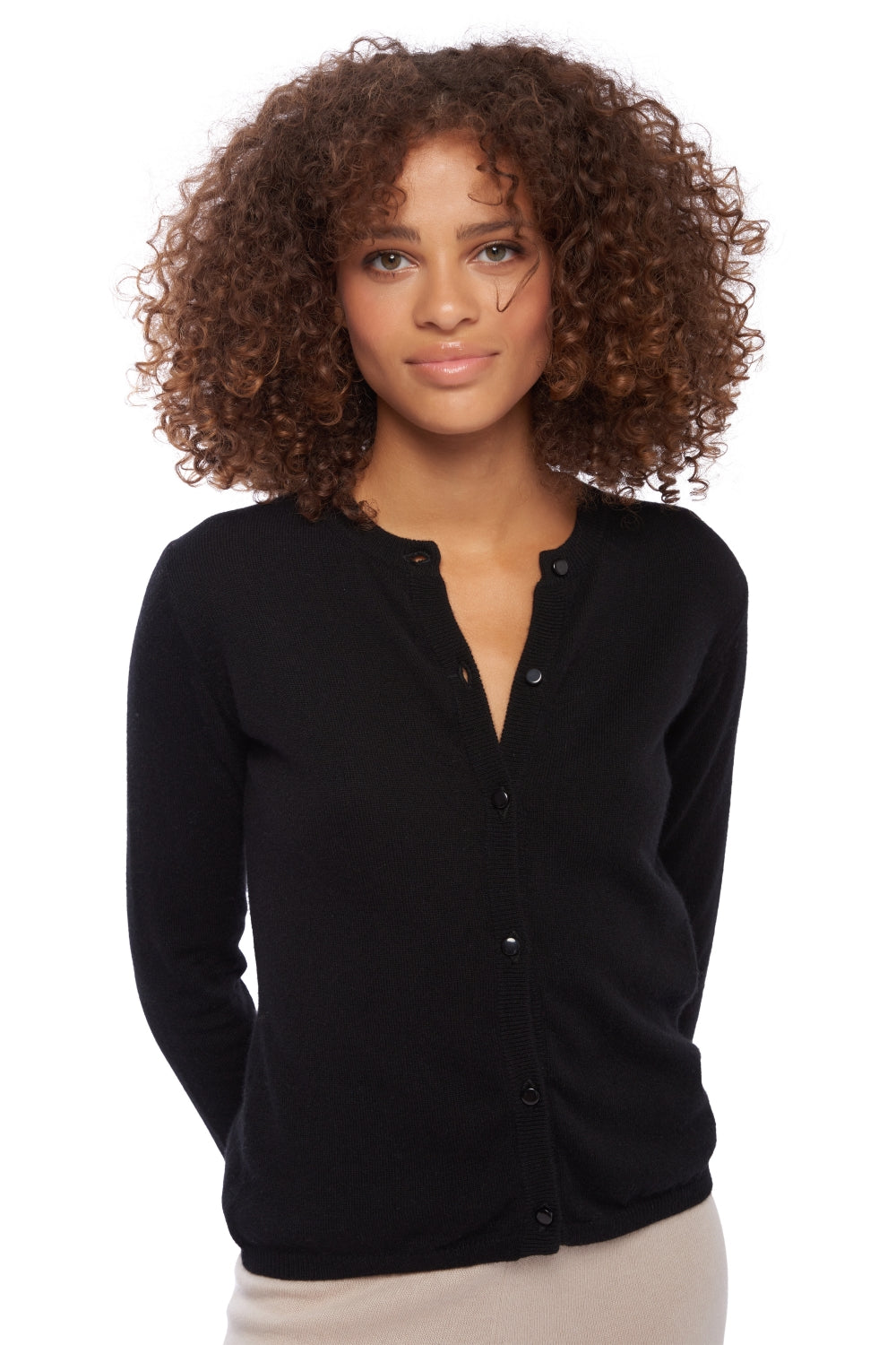 Chloe aus Kaschmir Damen - schwarz - Mahogany