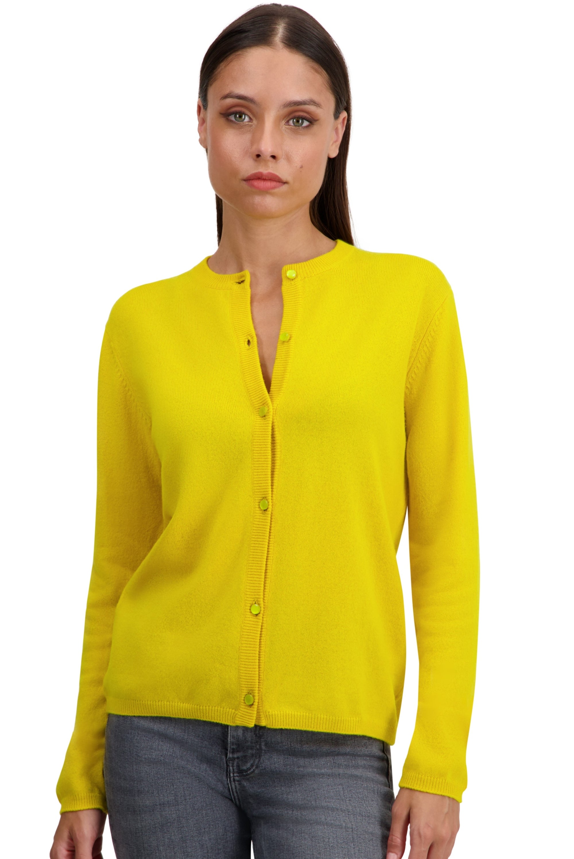 Chloe aus Kaschmir Damen - Sonnenblume - Mahogany