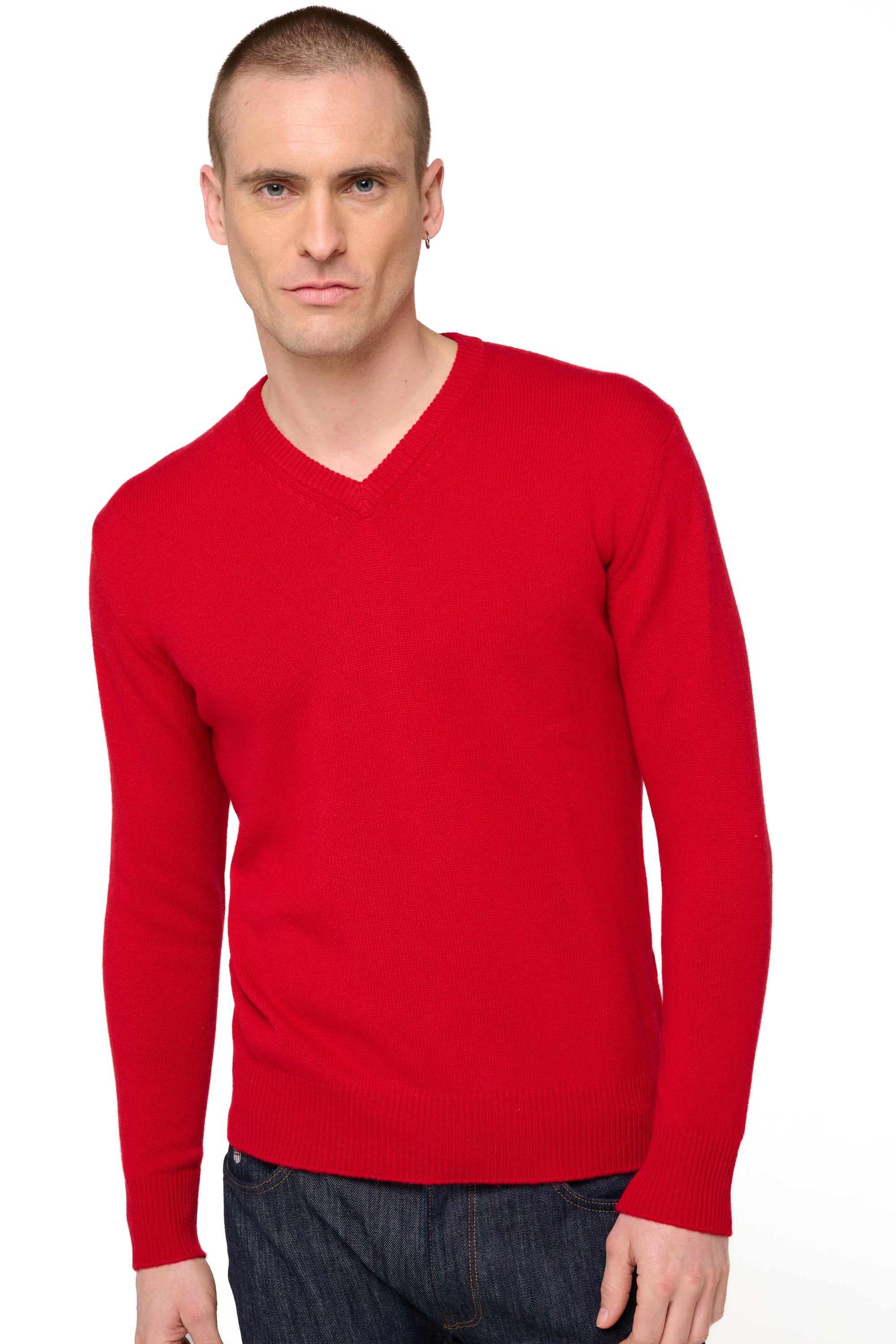 Hippolyte 4F aus Kaschmir für Herren - Samtrot - Mahogany