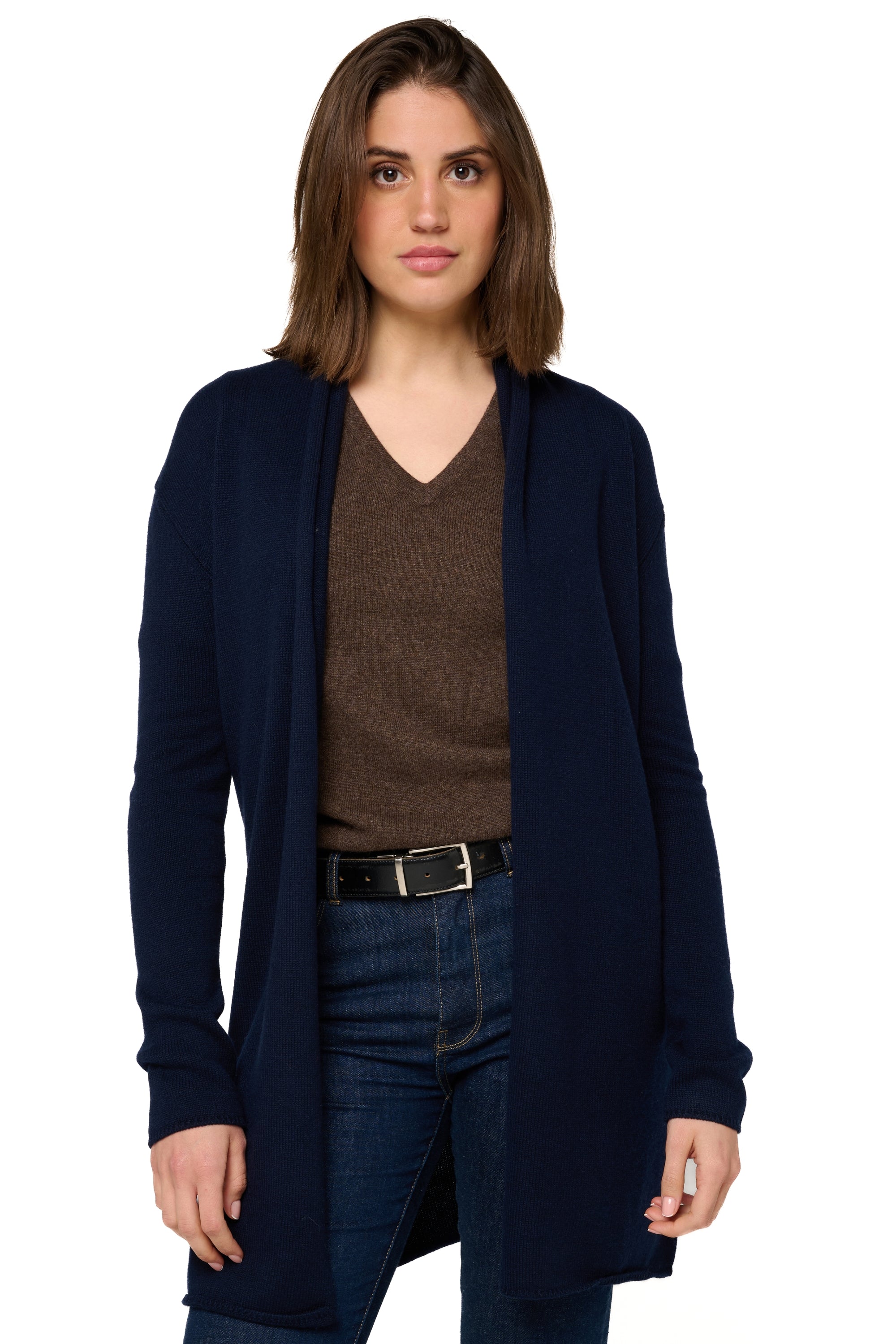 Perla Kaschmirpullover Damen - dunkles Marineblau - Mahogany