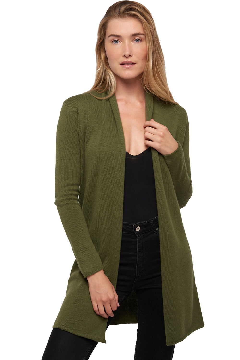 Perla Kaschmirpullover Damen - Khaki - Mahogany