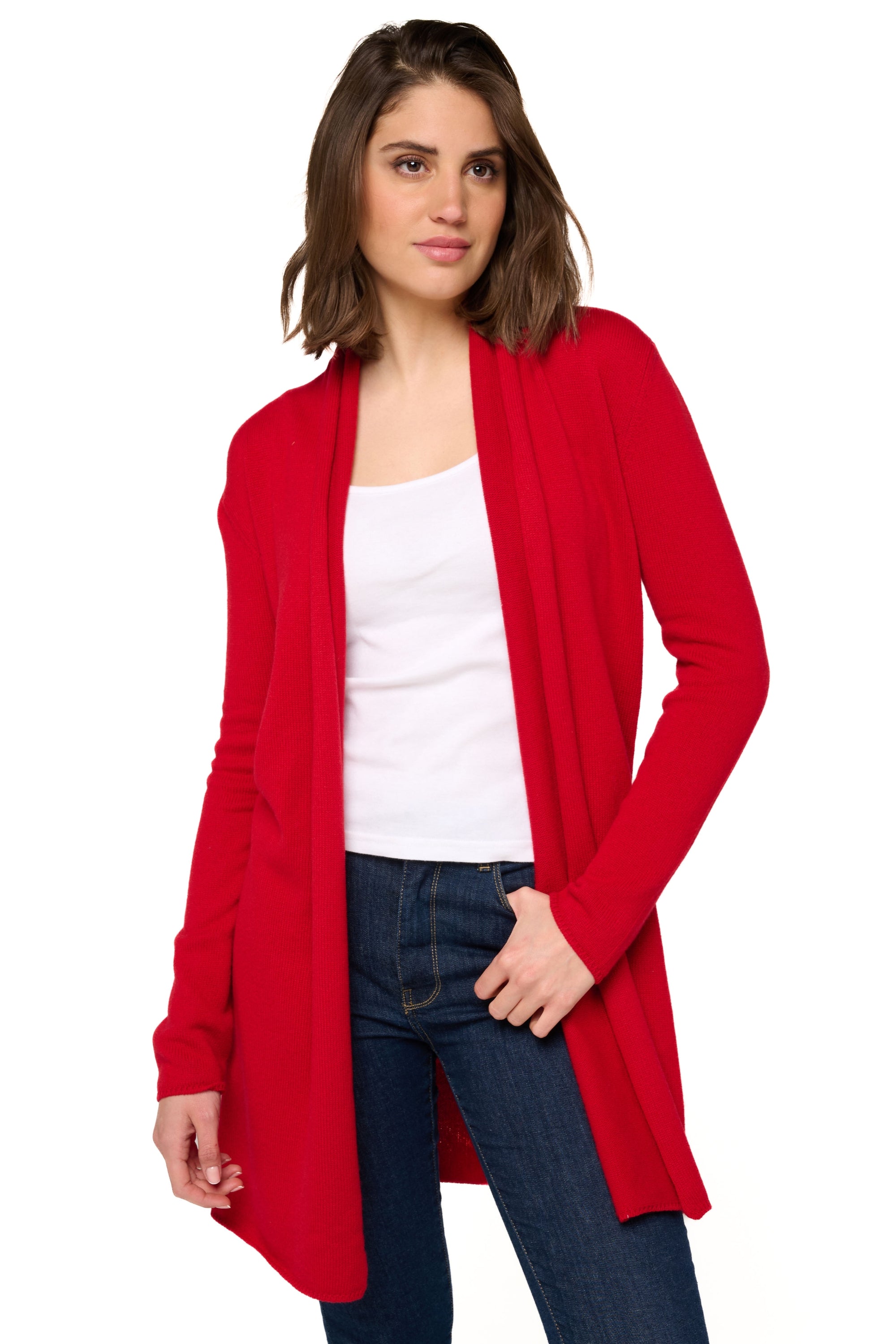 Perla Kaschmirpullover Damen - Samtrot - Mahogany