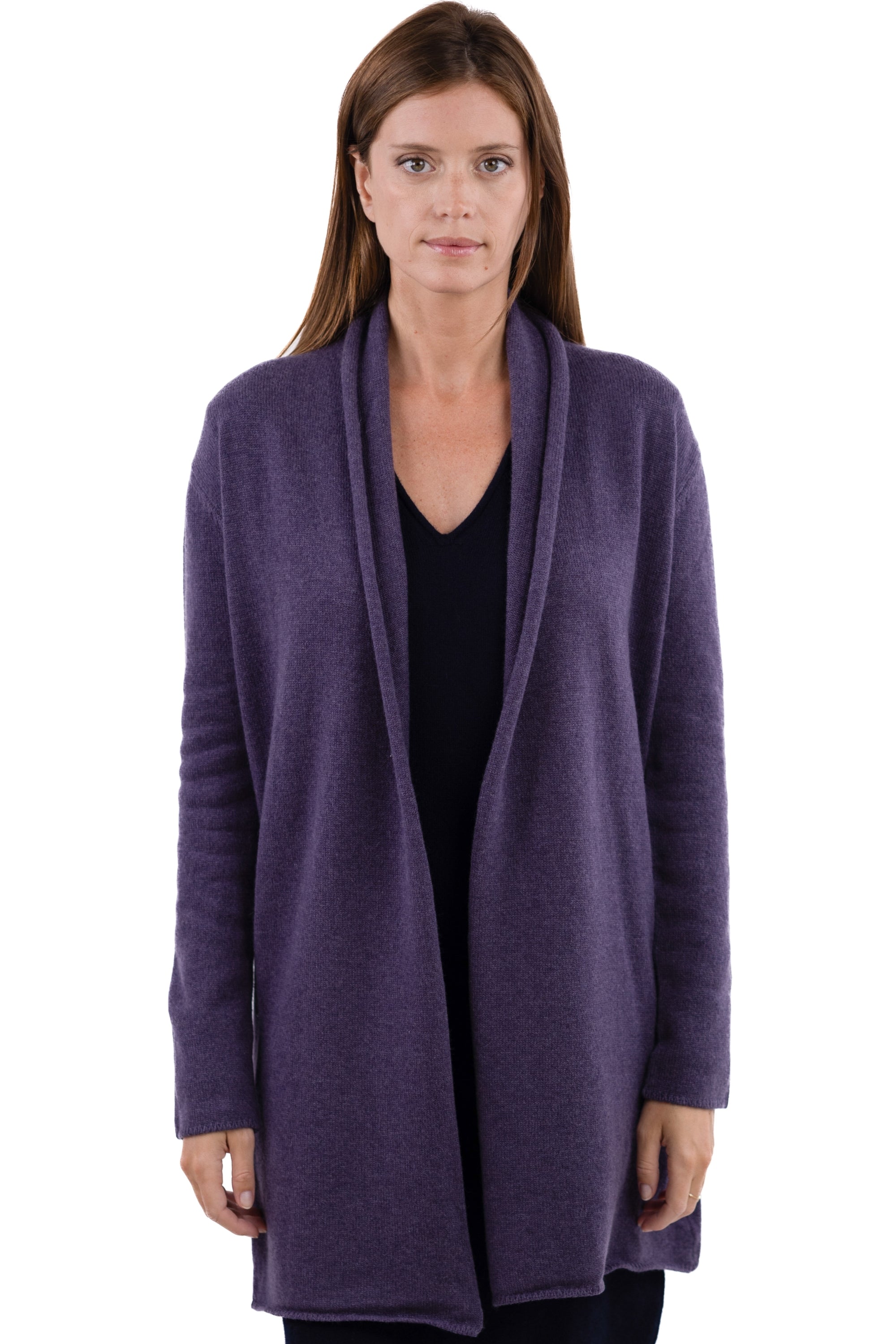 Perla Kaschmirpullover Damen - Pflaume - Mahogany