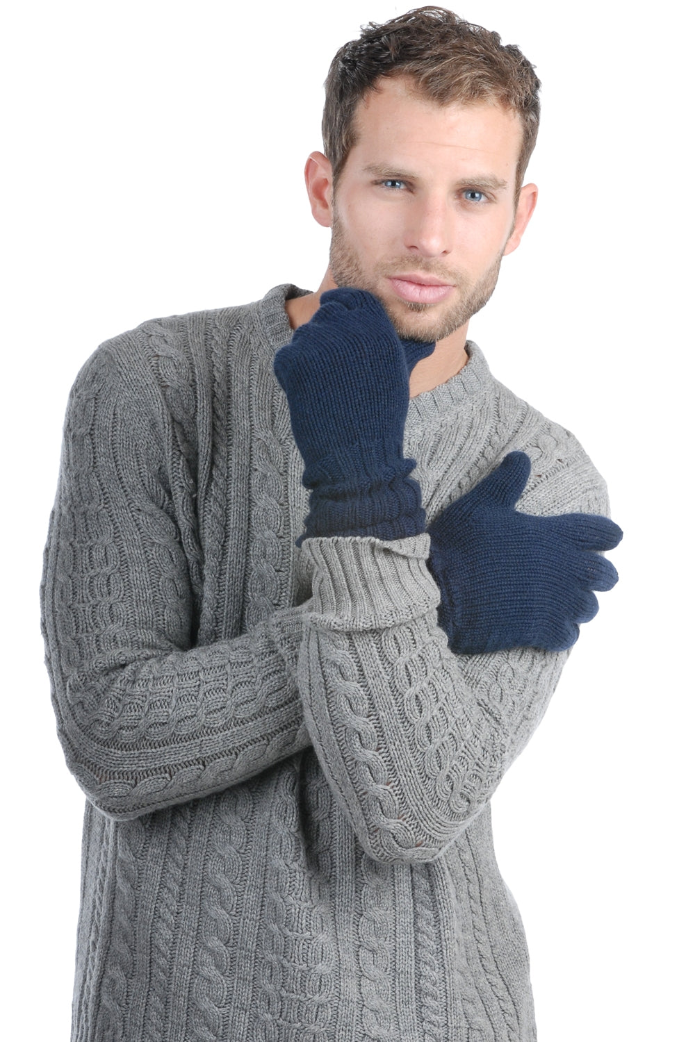 Tadom Kaschmirpullover Herren - dunkelmarineblau - Mahogany