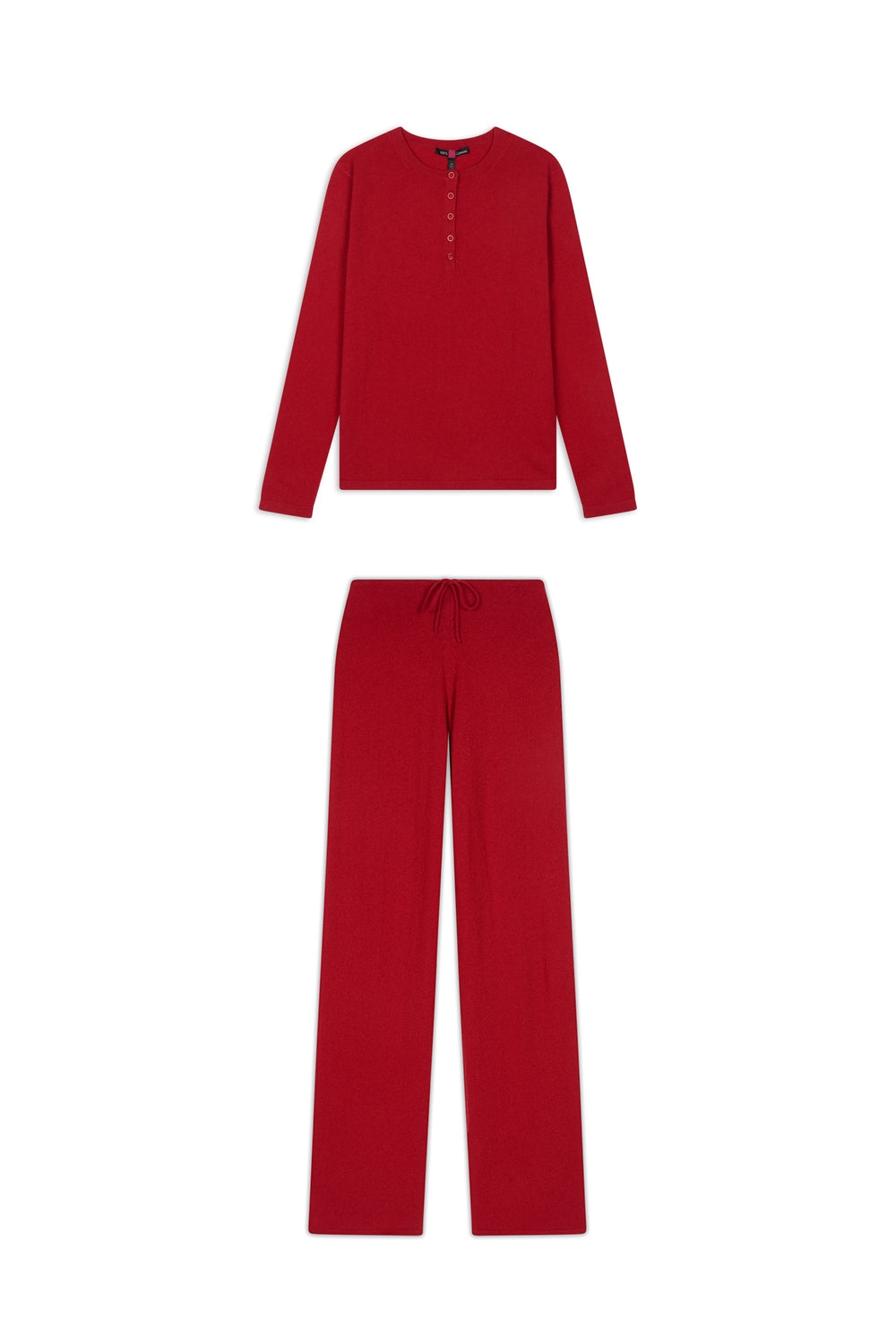 Loan aus Kaschmir für Damen - samtiges Rot - Mahogany
