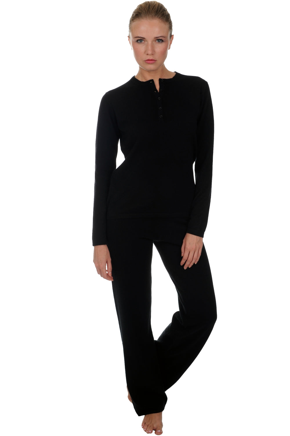 Loan aus Kaschmir für Damen - Schwarz - Mahogany