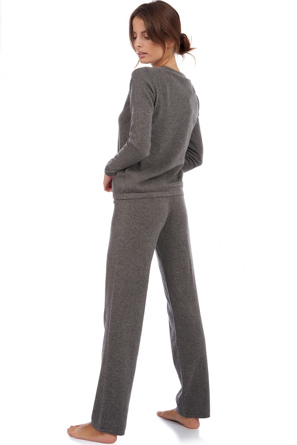 Loan en cachemire femme - Vue 1 - gris chiné - Mahogany