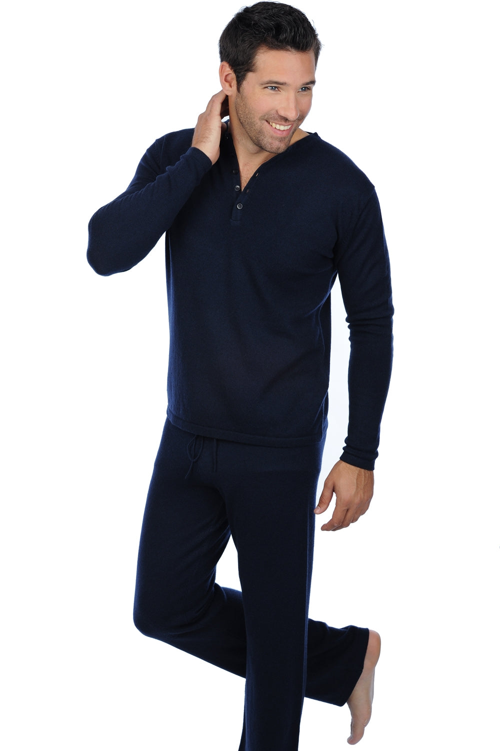 Adam Kaschmirpullover Herren - Dunkelmarineblau - Mahogany