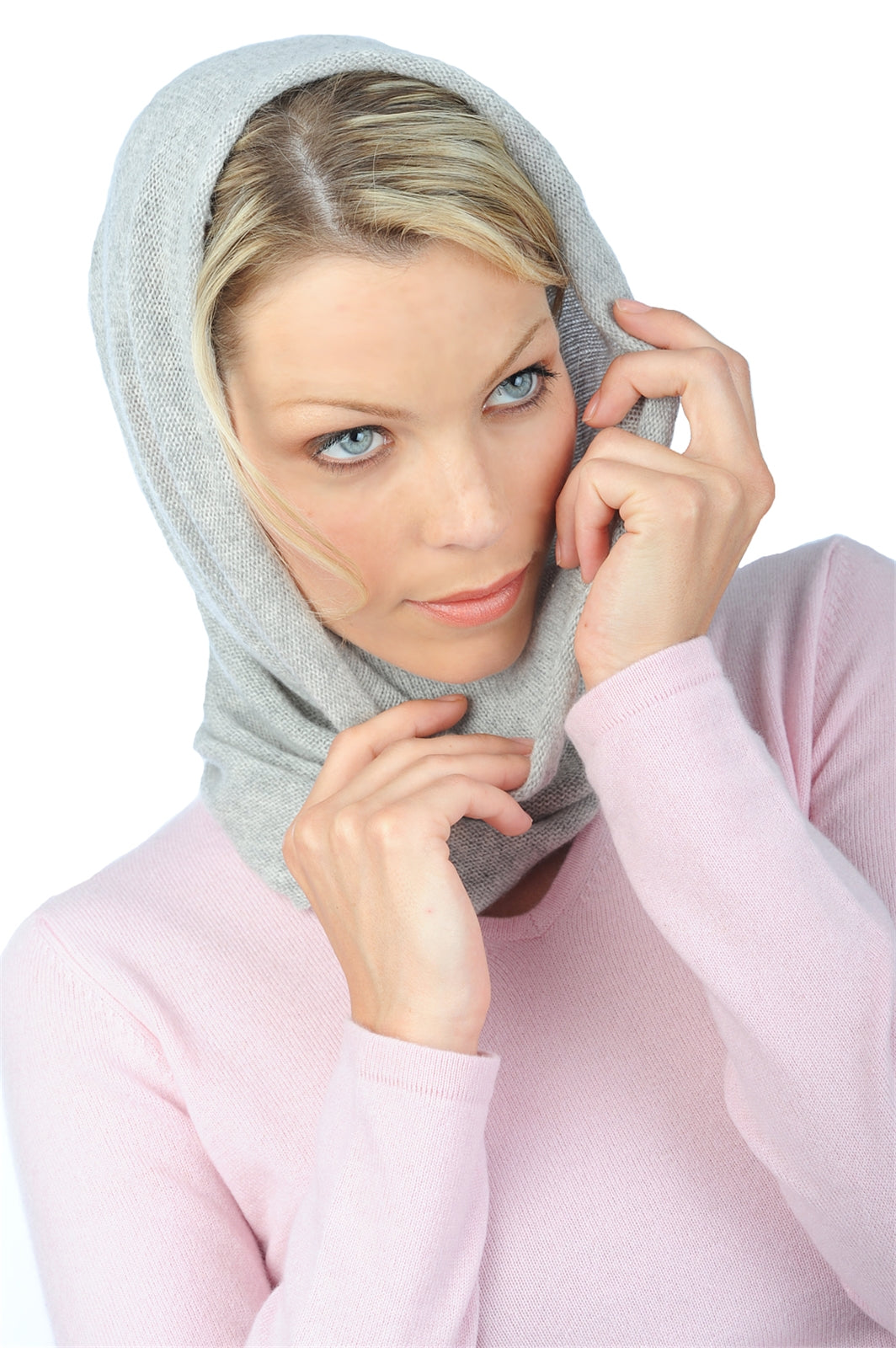 Fraise Kaschmirpullover Damen - meliertes Flanell - Mahogany