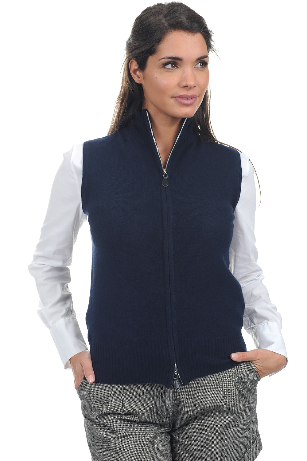 Zaza Kaschmirpullover Damen - Dunkelmarineblau - Mahogany