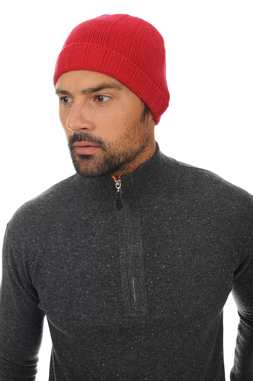 Ted Kaschmirpullover Herren - Samtrot - Mahogany