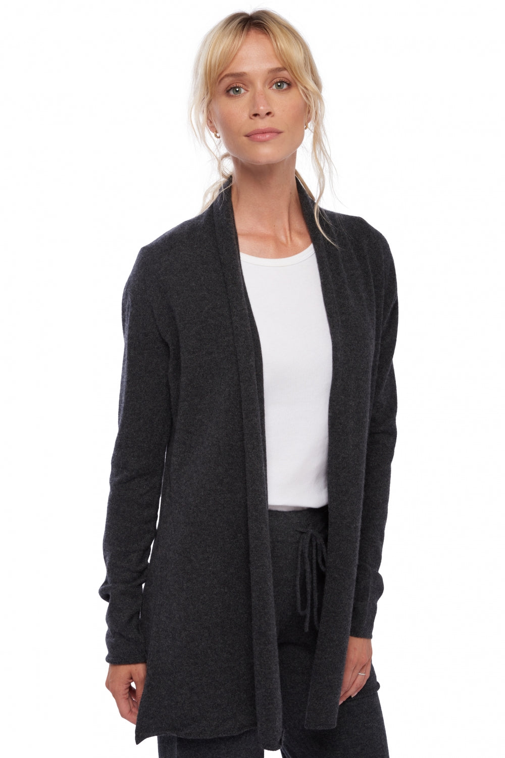 Pucci aus Kaschmir für Damen - Anthrazit chiné - Mahogany